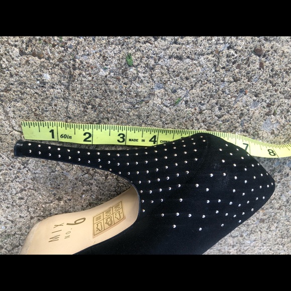 Platform Pumps - Black with Gold Studs - Picture 11 of 13